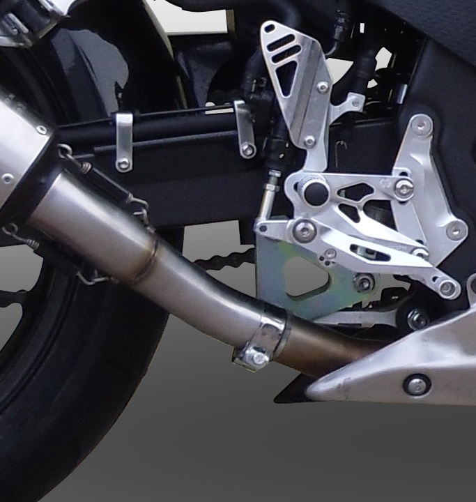 Egzoz ile uyumlu Honda Cbr 500 R 2017-2018, Albus Evo4, Egzoz yasal, onaylı, çıkarılabilir db killer ve bağlantı borulu susturucu 
