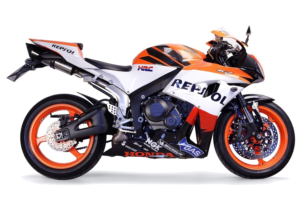 Egzoz ile uyumlu Honda Cbr 600 Rr 2003-2004, Tiburon Titanium, Egzoz yasal, onaylı, çıkarılabilir db killer ve bağlantı borulu susturucu 