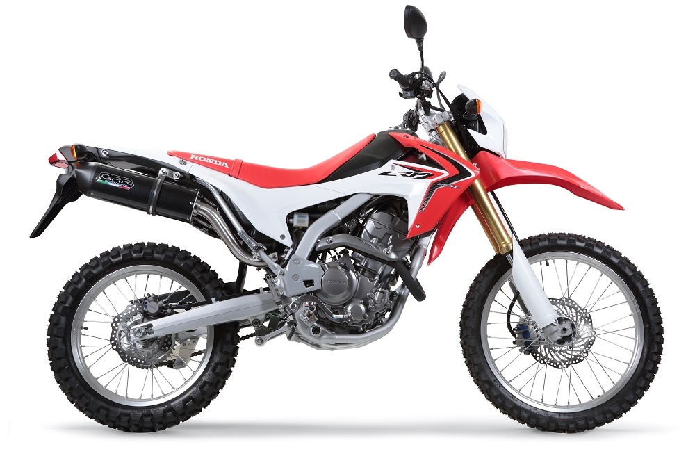 Egzoz ile uyumlu Honda Crf 250 L 2013-2016, Furore Nero, Egzoz yasal, onaylı, çıkarılabilir db killer ve bağlantı borulu susturucu 
