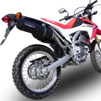 Egzoz ile uyumlu Honda Crf 250 L 2013-2016, Furore Nero, Egzoz yasal, onaylı, çıkarılabilir db killer ve bağlantı borulu susturucu 