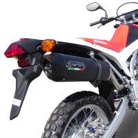 Egzoz ile uyumlu Honda Crf 250 L 2013-2016, Furore Nero, Egzoz yasal, onaylı, çıkarılabilir db killer ve bağlantı borulu susturucu 