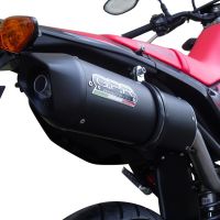 Egzoz ile uyumlu Honda Crf 250 M 2013-2016, Furore Nero, Egzoz yasal, onaylı, çıkarılabilir db killer ve bağlantı borulu susturucu 