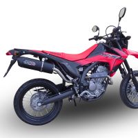 Egzoz ile uyumlu Honda Crf 250 M 2013-2016, Furore Nero, Egzoz yasal, onaylı, çıkarılabilir db killer ve bağlantı borulu susturucu 