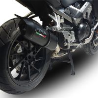 Egzoz ile uyumlu Honda Crossrunner 800 Vfr 800 X 2015-2016, Furore Nero, Egzoz yasal, onaylı, çıkarılabilir db killer ve bağlantı borulu susturucu 