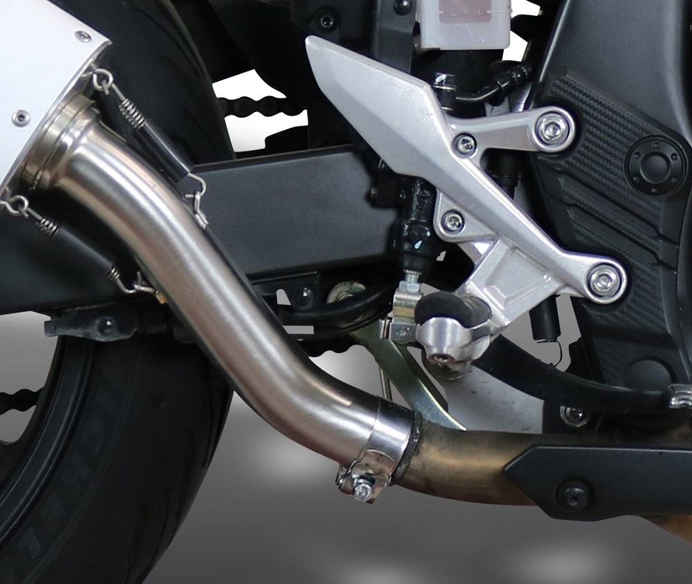 Egzoz ile uyumlu Honda Cb 500 F 2021-2025, Albus Evo4, Egzoz yasal, onaylı, çıkarılabilir db killer ve bağlantı borulu susturucu 