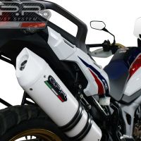 Egzoz ile uyumlu Honda Crf 1000 L Africa Twin 2015-2017, Albus Ceramic, Egzoz yasal, onaylı, çıkarılabilir db killer ve bağlantı borulu susturucu 