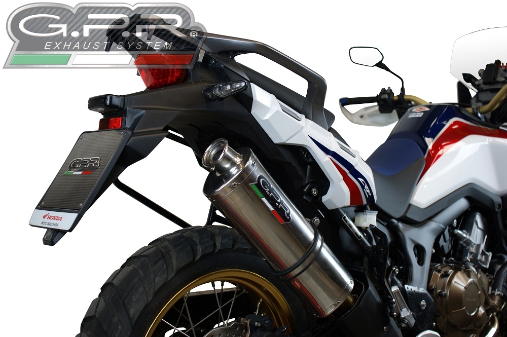 Egzoz ile uyumlu Honda Crf 1000 L Africa Twin 2018-2020, Trioval, Egzoz yasal, onaylı, çıkarılabilir db killer ve bağlantı borulu susturucu 