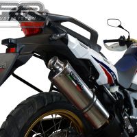 Egzoz ile uyumlu Honda Crf 1000 L Africa Twin 2018-2020, Trioval, Egzoz yasal, onaylı, çıkarılabilir db killer ve bağlantı borulu susturucu 
