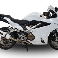 Egzoz ile uyumlu Honda Vfr 800 F 2017-2020, Albus Evo4, Egzoz yasal, onaylı, çıkarılabilir db killer ve bağlantı borulu susturucu 