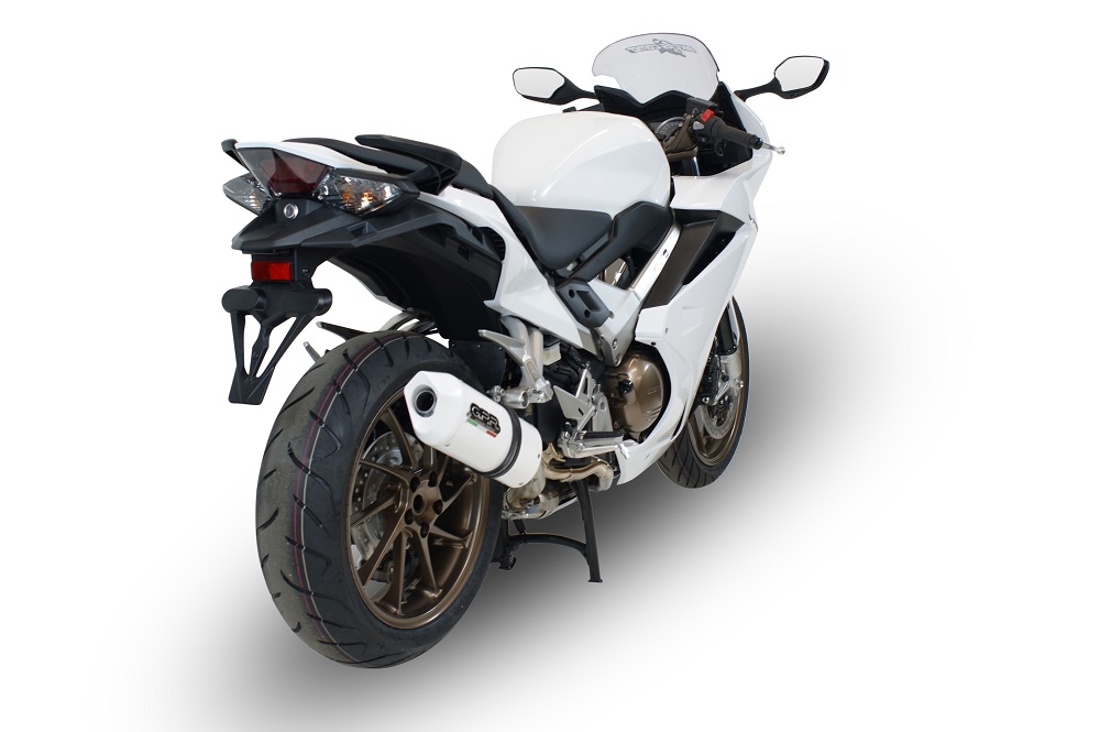 Egzoz ile uyumlu Honda Vfr 800 F 2017-2020, Albus Evo4, Egzoz yasal, onaylı, çıkarılabilir db killer ve bağlantı borulu susturucu 
