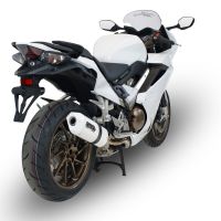 Egzoz ile uyumlu Honda Vfr 800 F 2017-2020, Albus Evo4, Egzoz yasal, onaylı, çıkarılabilir db killer ve bağlantı borulu susturucu 