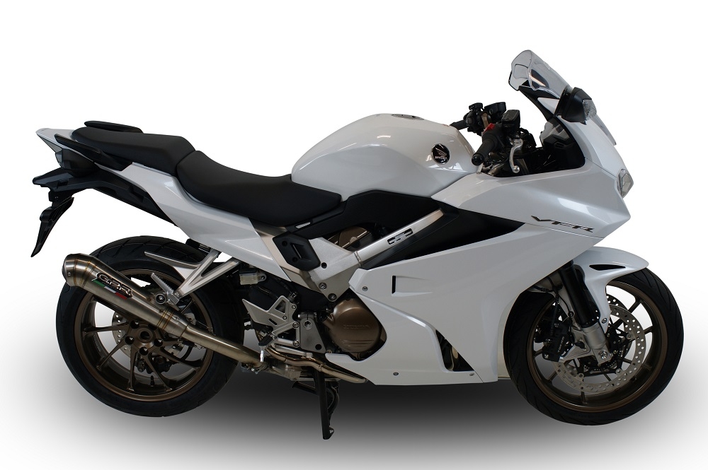 Egzoz ile uyumlu Honda Vfr 800 F 2014-2016, Powercone Evo, Egzoz yasal, onaylı, çıkarılabilir db killer ve bağlantı borulu susturucu 