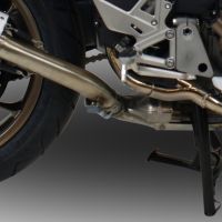 Egzoz ile uyumlu Honda Vfr 800 F 2014-2016, Powercone Evo, Egzoz yasal, onaylı, çıkarılabilir db killer ve bağlantı borulu susturucu 