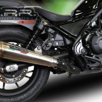 Egzoz ile uyumlu Honda Cmx 300 Rebel 2021-2023, Powercone Evo, Egzoz yasal, onaylı, çıkarılabilir db killer ve bağlantı borulu susturucu 