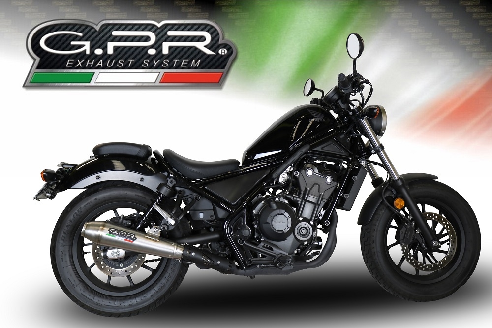 Egzoz ile uyumlu Honda Cmx 500 Rebel 2021-2023, Ultracone, Egzoz yasal, onaylı, çıkarılabilir db killer ve bağlantı borulu susturucu 