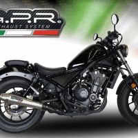 Egzoz ile uyumlu Honda Cmx 500 Rebel 2021-2023, Ultracone, Egzoz yasal, onaylı, çıkarılabilir db killer ve bağlantı borulu susturucu 