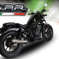 Egzoz ile uyumlu Honda Cmx 500 Rebel 2021-2023, Ultracone, Egzoz yasal, onaylı, çıkarılabilir db killer ve bağlantı borulu susturucu 