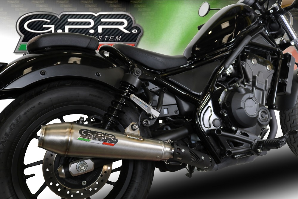 Egzoz ile uyumlu Honda Cmx 500 Rebel 2021-2023, Ultracone, Egzoz yasal, onaylı, çıkarılabilir db killer ve bağlantı borulu susturucu 