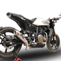 Egzoz ile uyumlu Husqvarna Svartpilen 701 2018-2020, Powercone Evo, Egzoz yasal, onaylı, çıkarılabilir db killer ve bağlantı borulu susturucu 