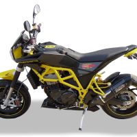 Egzoz ile uyumlu Husqvarna Nuda 900 - Nuda 900 R 2012-2013, Furore Nero, Egzoz yasal, onaylı, çıkarılabilir db killer ve bağlantı borulu susturucu 