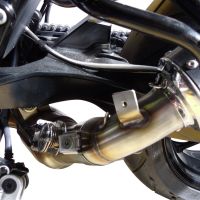Egzoz ile uyumlu Husqvarna Nuda 900 - Nuda 900 R 2012-2013, Albus Ceramic, Egzoz yasal, onaylı, çıkarılabilir db killer ve bağlantı borulu susturucu 