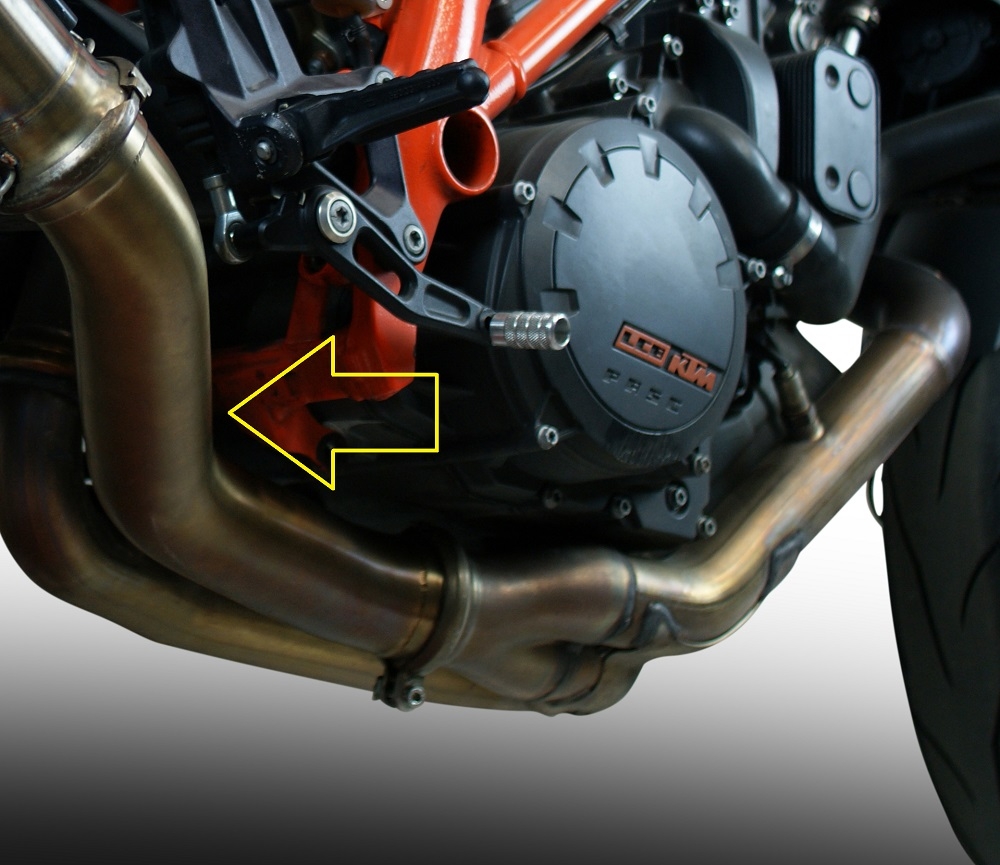 Egzoz ile uyumlu Ktm Super Duke 1290 R 2017-2019, Decatalizzatore, Yarış Sistemi Katalizörü ortadan kaldırmak için boru sistemir 