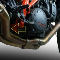 Egzoz ile uyumlu Ktm Super Duke 1290 R 2014-2016, Decatalizzatore, Yarış Sistemi Katalizörü ortadan kaldırmak için boru sistemir 
