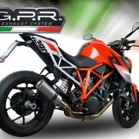 Egzoz ile uyumlu Ktm Super Duke 1290 R 2014-2016, M3 Inox , Egzoz yasal, onaylı, çıkarılabilir db killer ve bağlantı borulu susturucu 