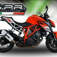 Egzoz ile uyumlu Ktm Super Duke 1290 R 2014-2016, Albus Ceramic, Egzoz yasal, onaylı, çıkarılabilir db killer ve bağlantı borulu susturucu 