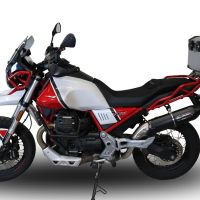 Egzoz ile uyumlu Moto Guzzi V85 TT 2019-2020, Furore Nero, Yarış Sistemi Susturucu ve özel bağlantı borusu 