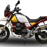 Egzoz ile uyumlu Moto Guzzi V85 TT 2019-2020, Trioval, Egzoz yasal, onaylı, çıkarılabilir db killer ve bağlantı borulu susturucu 