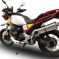 Egzoz ile uyumlu Moto Guzzi V85 TT 2019-2020, Trioval, Egzoz yasal, onaylı, çıkarılabilir db killer ve bağlantı borulu susturucu 