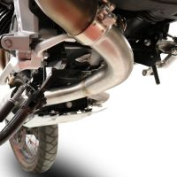 Egzoz ile uyumlu Moto Guzzi V85 TT 2019-2020, Decatalizzatore, Yarış Sistemi Katalizörü ortadan kaldırmak için boru sistemir 