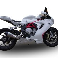 GPR exhaust compatible with  Mv Agusta F3 675 2017-2020, New Grand Prix Evo Titanium, Slip-on exhaust legal for UK and non-EU markets including link pipe and removable db killer 