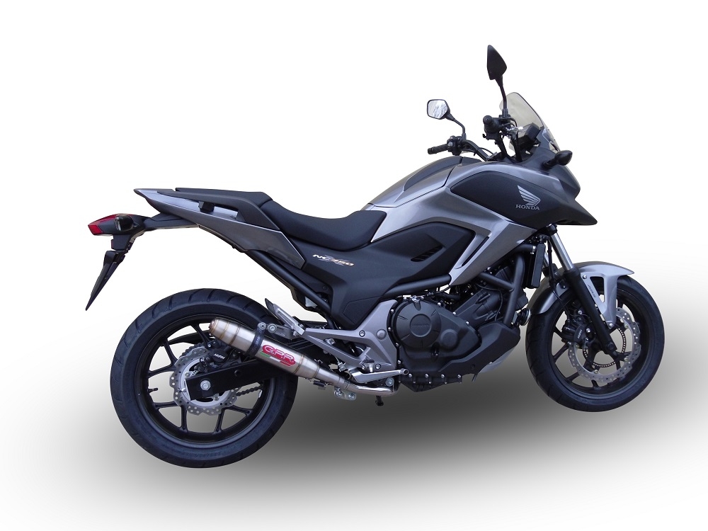 Egzoz ile uyumlu Honda Nc 750 X - S Dct 2021-2023, Deeptone Inox, Egzoz yasal, onaylı, çıkarılabilir db killer ve bağlantı borulu susturucu 