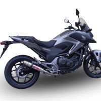 Egzoz ile uyumlu Honda Nc 750 X - S Dct 2021-2023, Deeptone Inox, Egzoz yasal, onaylı, çıkarılabilir db killer ve bağlantı borulu susturucu 
