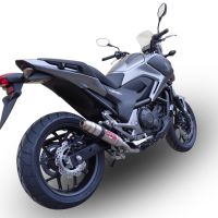 Egzoz ile uyumlu Honda Nc 750 X - S Dct 2021-2023, Deeptone Inox, Egzoz yasal, onaylı, çıkarılabilir db killer ve bağlantı borulu susturucu 