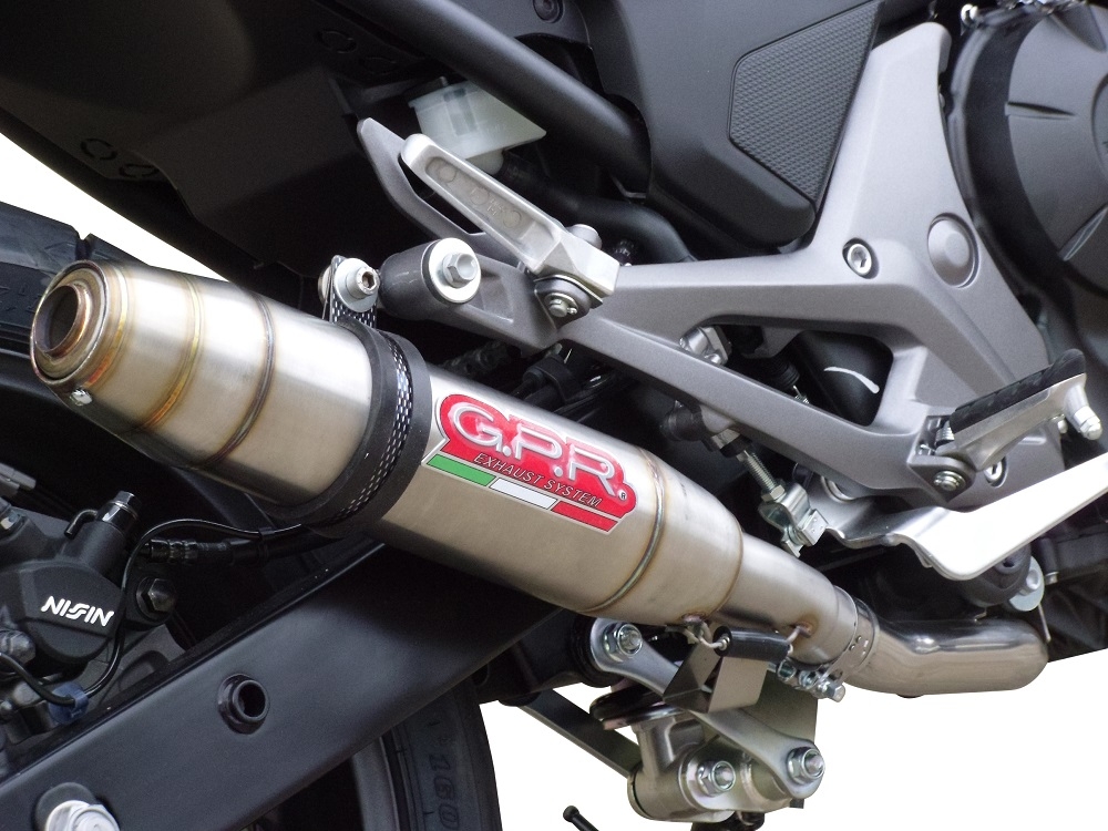 Egzoz ile uyumlu Honda Nc 750 X - S Dct 2021-2023, Deeptone Inox, Egzoz yasal, onaylı, çıkarılabilir db killer ve bağlantı borulu susturucu 