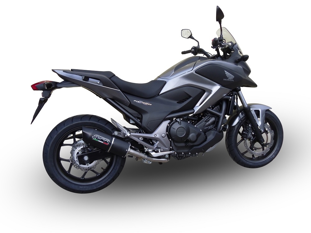 Egzoz ile uyumlu Honda Nc 750 X - S Dct 2014-2015, Furore Nero, Egzoz yasal, onaylı, çıkarılabilir db killer ve bağlantı borulu susturucu 