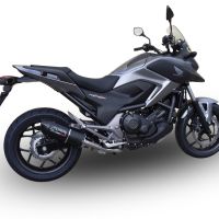 Egzoz ile uyumlu Honda Nc 750 X - S Dct 2014-2015, Furore Nero, Egzoz yasal, onaylı, çıkarılabilir db killer ve bağlantı borulu susturucu 