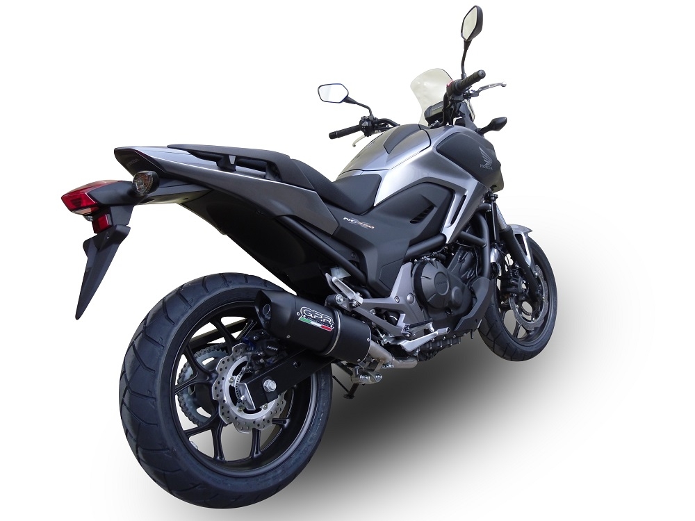 Egzoz ile uyumlu Honda Nc 750 X - S Dct 2014-2015, Furore Nero, Egzoz yasal, onaylı, çıkarılabilir db killer ve bağlantı borulu susturucu 
