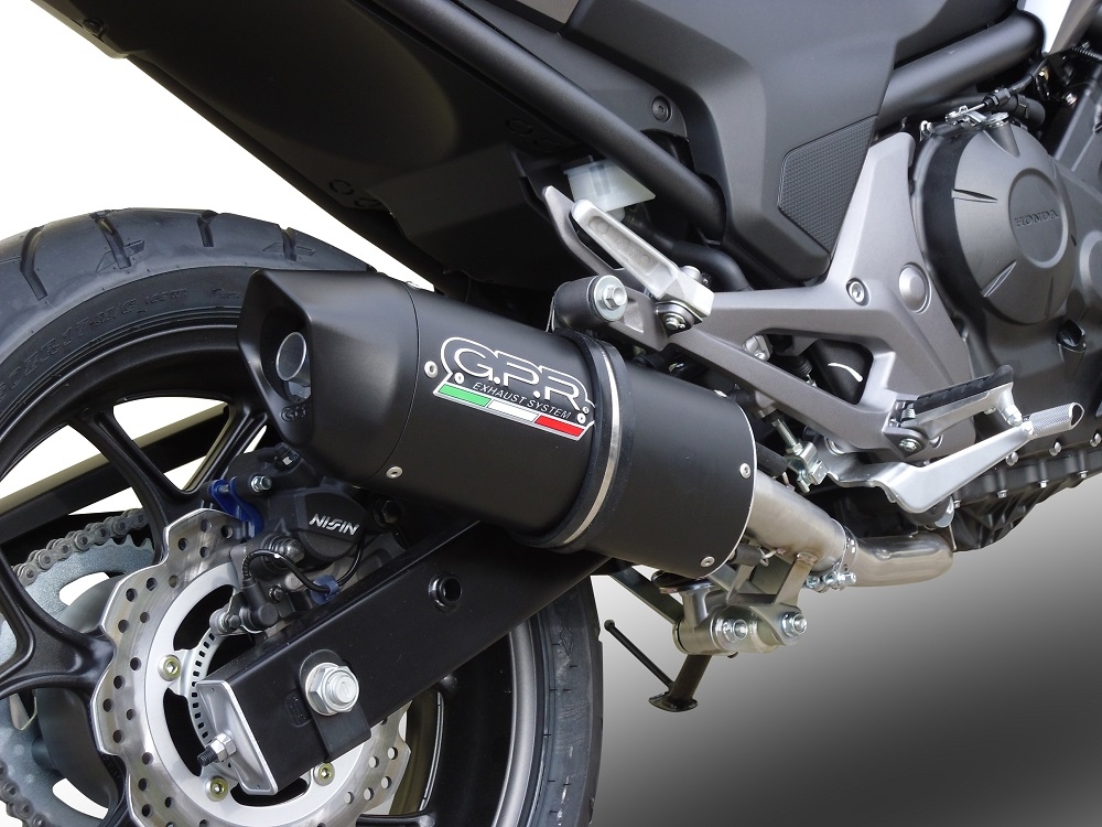 Egzoz ile uyumlu Honda Nc 750 X - S Dct 2014-2015, Furore Nero, Egzoz yasal, onaylı, çıkarılabilir db killer ve bağlantı borulu susturucu 