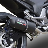 Egzoz ile uyumlu Honda Nc 750 X - S Dct 2014-2015, Furore Nero, Egzoz yasal, onaylı, çıkarılabilir db killer ve bağlantı borulu susturucu 