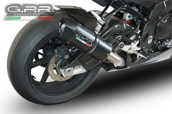 Egzoz ile uyumlu Bmw S 1000 RR -M 2015-2016, Furore Nero, Egzoz yasal, onaylı, çıkarılabilir db killer ve bağlantı borulu susturucu 