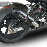 Egzoz ile uyumlu Bmw S 1000 RR -M 2015-2016, Furore Nero, Egzoz yasal, onaylı, çıkarılabilir db killer ve bağlantı borulu susturucu 