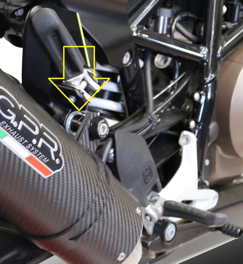 Egzoz ile uyumlu Husqvarna Vitpilen 701 2018-2020, Furore Evo4 Nero, Egzoz yasal, onaylı, çıkarılabilir db killer ve bağlantı borulu susturucu 