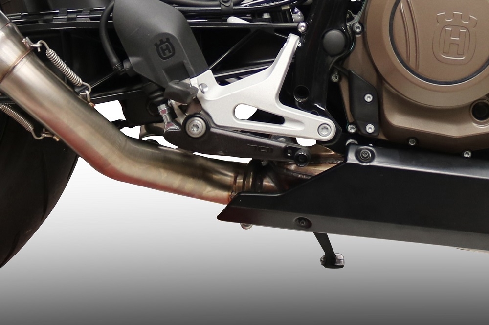 Egzoz ile uyumlu Husqvarna Vitpilen 701 2018-2020, Furore Evo4 Nero, Egzoz yasal, onaylı, çıkarılabilir db killer ve bağlantı borulu susturucu 