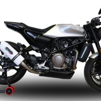 Egzoz ile uyumlu Husqvarna Vitpilen 701 2018-2020, Albus Evo4, Egzoz yasal, onaylı, çıkarılabilir db killer ve bağlantı borulu susturucu 