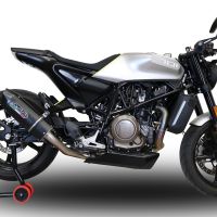 Egzoz ile uyumlu Husqvarna Vitpilen 701 2018-2020, Furore Evo4 Nero, Egzoz yasal, onaylı, çıkarılabilir db killer ve bağlantı borulu susturucu 