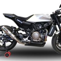Egzoz ile uyumlu Husqvarna Vitpilen 701 2018-2020, M3 Inox , Egzoz yasal, onaylı, çıkarılabilir db killer ve bağlantı borulu susturucu 